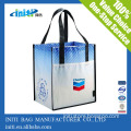 2015 wholesale non woven foldable zipper tote bag with logo for promotion
